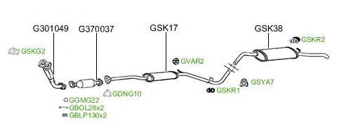 Система выпуска ОГ GT Exhaust 2213