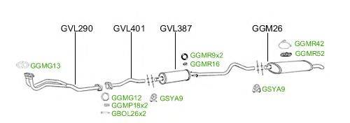 Система выпуска ОГ GT Exhaust 2320