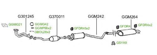 Система выпуска ОГ GT Exhaust 2353