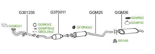 Система выпуска ОГ GT Exhaust 2367