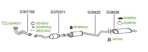 Система выпуска ОГ GT Exhaust 2370
