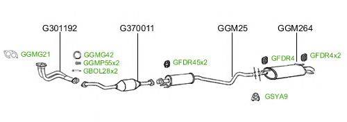 Система выпуска ОГ GT Exhaust 2371