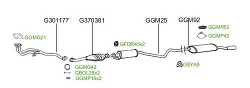 Система выпуска ОГ GT Exhaust 2379