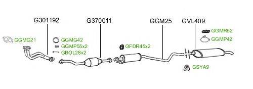 Система выпуска ОГ GT Exhaust 2381
