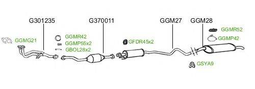 Система выпуска ОГ GT Exhaust 2388