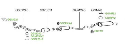 Система выпуска ОГ GT Exhaust 2393
