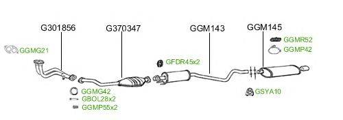 Система выпуска ОГ GT Exhaust 2398