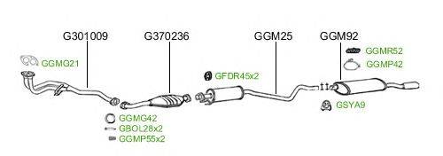 Система выпуска ОГ GT Exhaust 2403