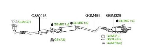 Система выпуска ОГ GT Exhaust 2433
