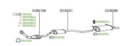 Система выпуска ОГ GT Exhaust 244