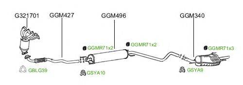 Система выпуска ОГ GT Exhaust 2442