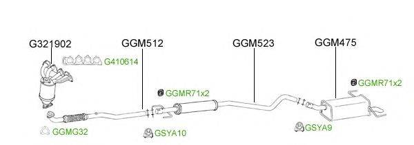 Система выпуска ОГ GT Exhaust 2480