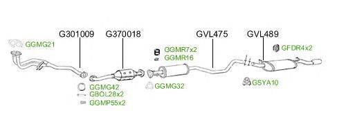 Система выпуска ОГ GT Exhaust 2543