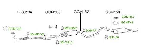 Система выпуска ОГ GT Exhaust 2564