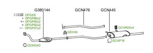 Система выпуска ОГ GT Exhaust 257