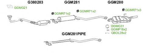 Система выпуска ОГ GT Exhaust 2656