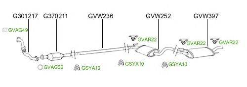Система выпуска ОГ GT Exhaust 2779
