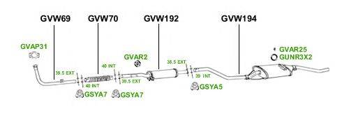 Система выпуска ОГ GT Exhaust 2836