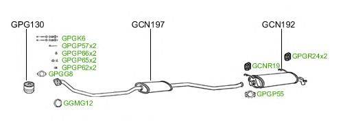 Система выпуска ОГ GT Exhaust 284