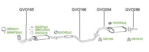 Система выпуска ОГ GT Exhaust 2941