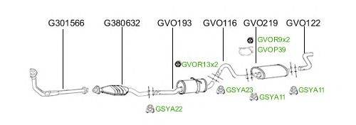 Система выпуска ОГ GT Exhaust 2965