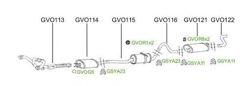 Система выпуска ОГ GT Exhaust 2966
