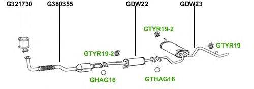 Система выпуска ОГ GT Exhaust 299