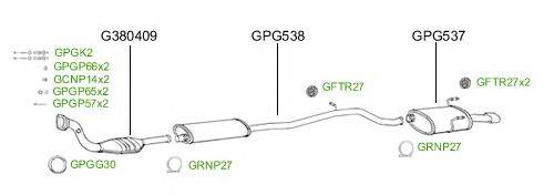 Система выпуска ОГ GT Exhaust 2994