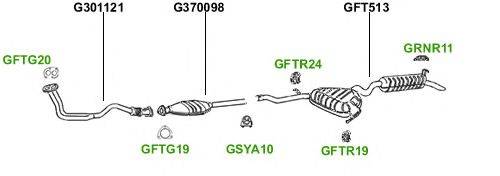 Система выпуска ОГ GT Exhaust 338