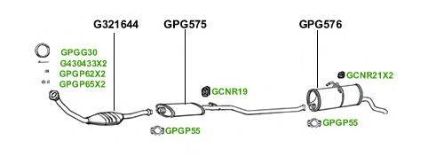 Система выпуска ОГ GT Exhaust 3750
