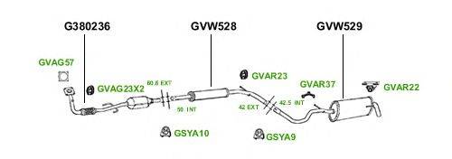 Система выпуска ОГ GT Exhaust 3848