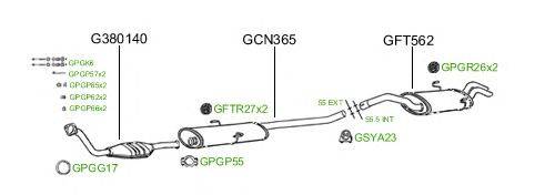 Система выпуска ОГ GT Exhaust 414