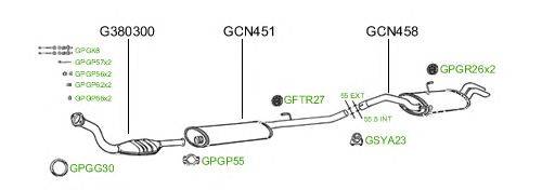 Система выпуска ОГ GT Exhaust 416