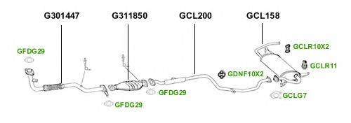 Система выпуска ОГ GT Exhaust 4303