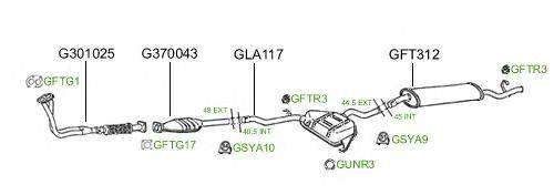 Система выпуска ОГ GT Exhaust 432