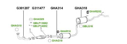 Система выпуска ОГ GT Exhaust 4431