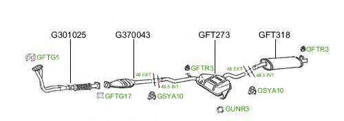 Система выпуска ОГ GT Exhaust 447