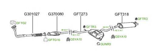 Система выпуска ОГ GT Exhaust 452