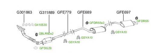 Система выпуска ОГ GT Exhaust 4734