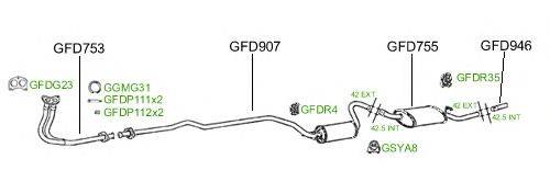 Система выпуска ОГ GT Exhaust 474