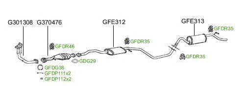 Система выпуска ОГ GT Exhaust 482