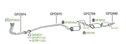 Система выпуска ОГ GT Exhaust 486
