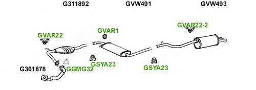 Система выпуска ОГ GT Exhaust 5020