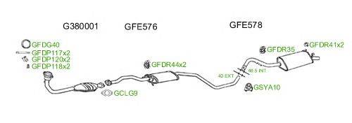 Система выпуска ОГ GT Exhaust 534