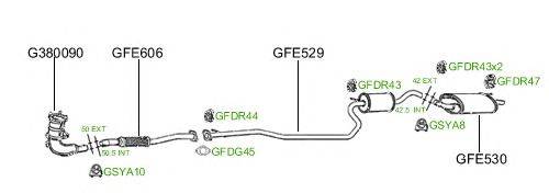 Система выпуска ОГ GT Exhaust 596