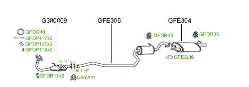 Система выпуска ОГ GT Exhaust 619