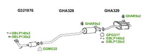 Система выпуска ОГ GT Exhaust 6410