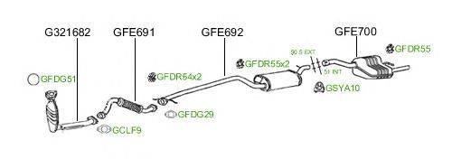 Система выпуска ОГ GT Exhaust 647