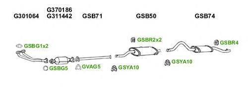 Система выпуска ОГ GT Exhaust 6950