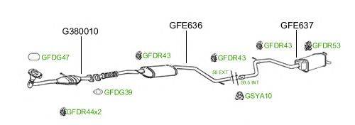 Система выпуска ОГ GT Exhaust 726
